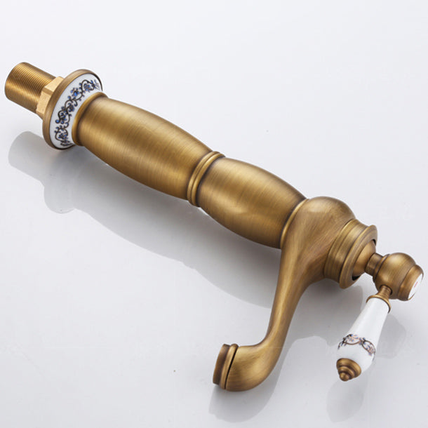 Country Wide Spread Bathroom Faucet Vintage Vanity Sink Faucet