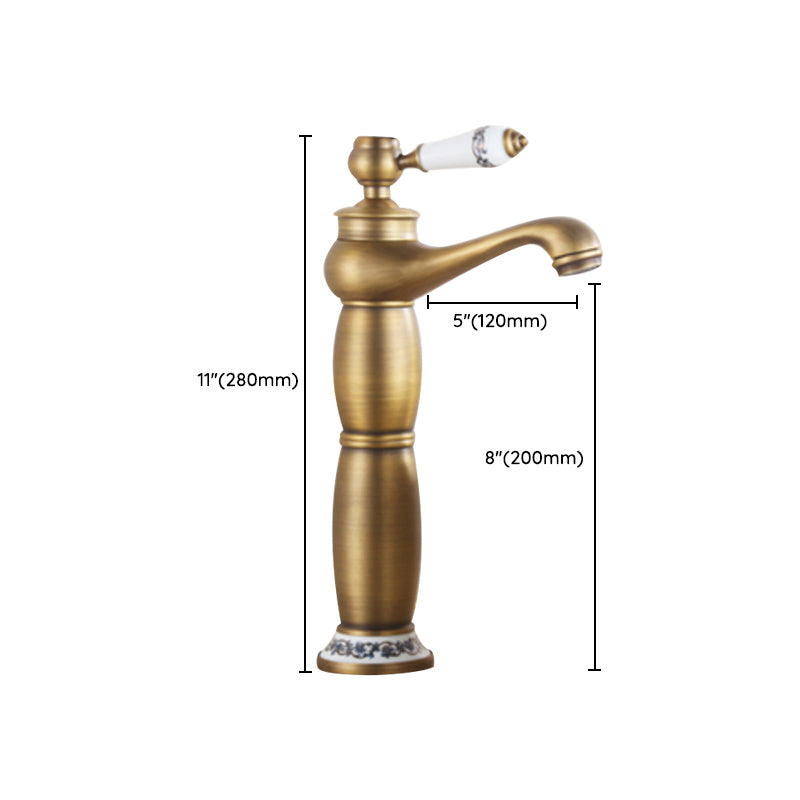 Country Wide Spread Bathroom Faucet Vintage Vanity Sink Faucet