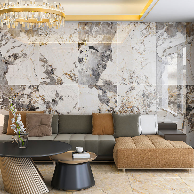 Polished Floor and Wall Tile Modern Patterned Floor and Wall Tile