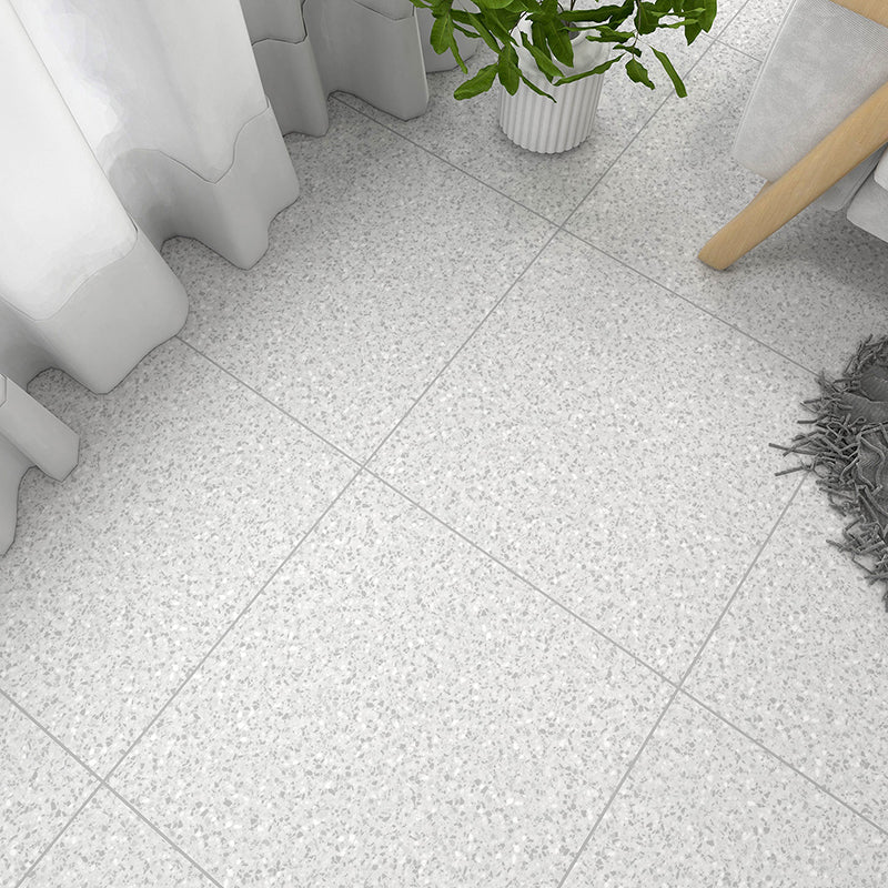 Rectangle Plastic Floor Water Resistant Fabric Look Floor Tiles