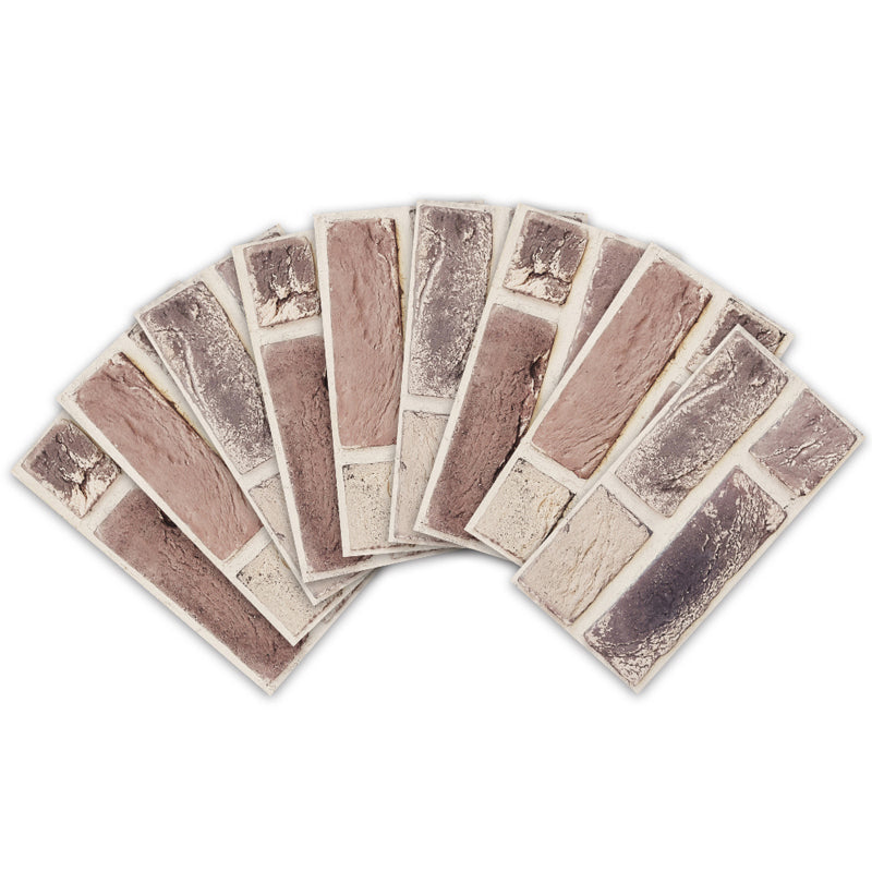 3D Brick Peel and Stick Backsplash Tile PVC Peel and Stick Tile for Kitchen