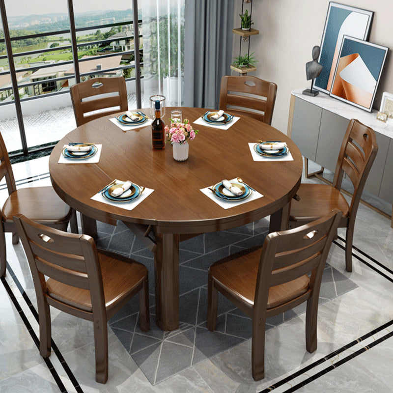 Solid Wood Modern Dining Room Dinner Kitchen Table 4 Legs Dining Table
