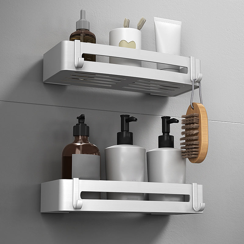 Silver Bathroom Accessory Set Modern Anti-rust 1/2/3 - Piece Bath Shelf