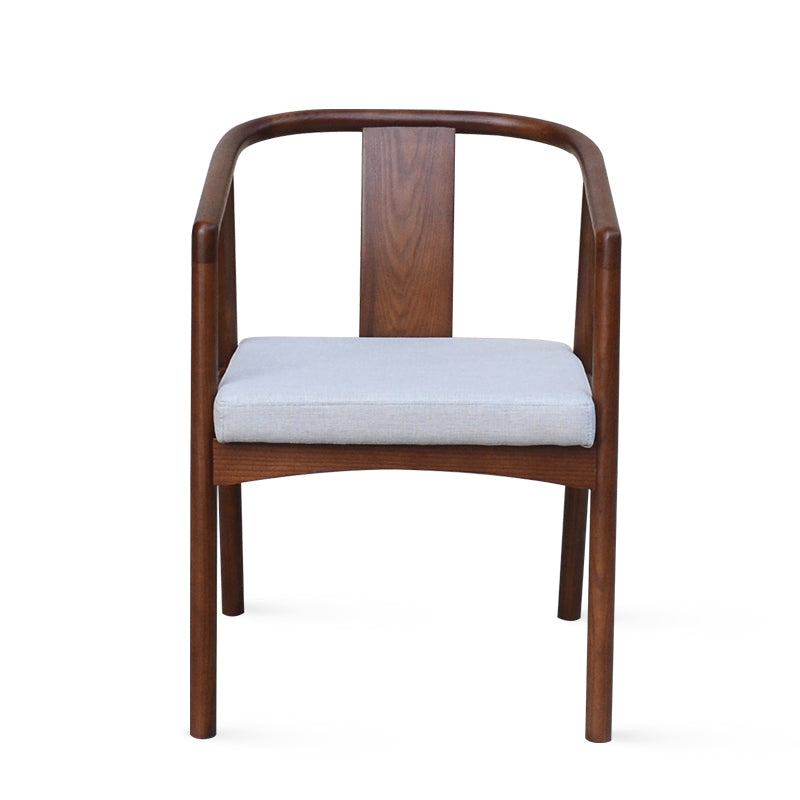 Sloped Arms Side Chair Fixed Back Lounge Chair for Living Room