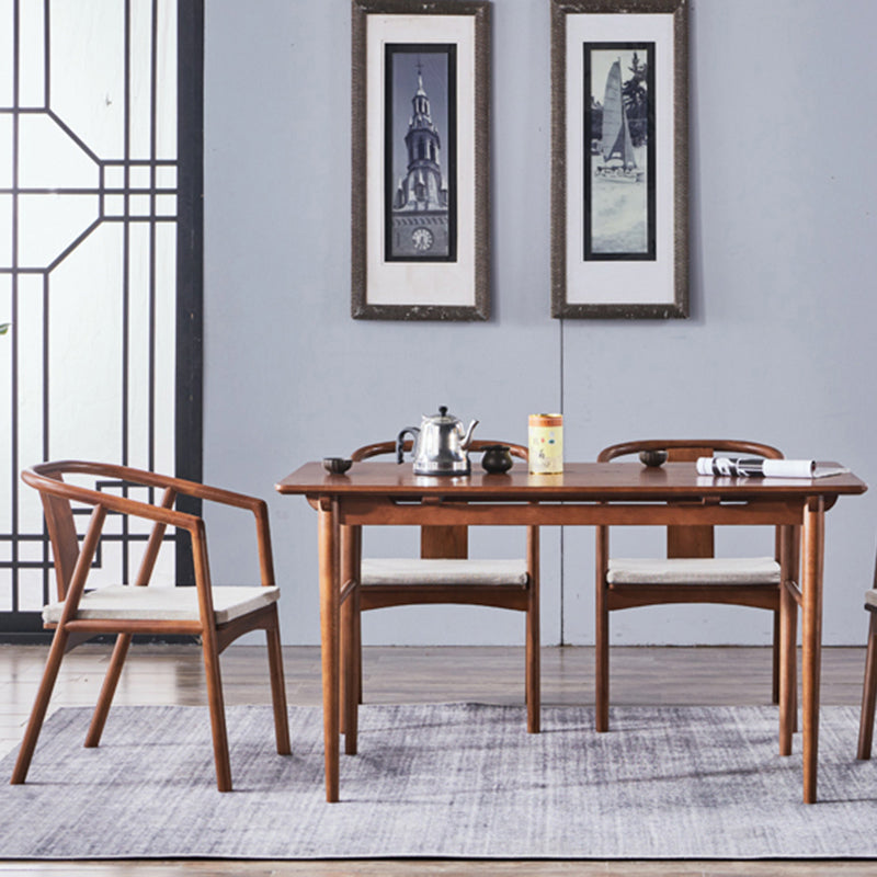 Sloped Arms Side Chair Fixed Back Lounge Chair for Living Room