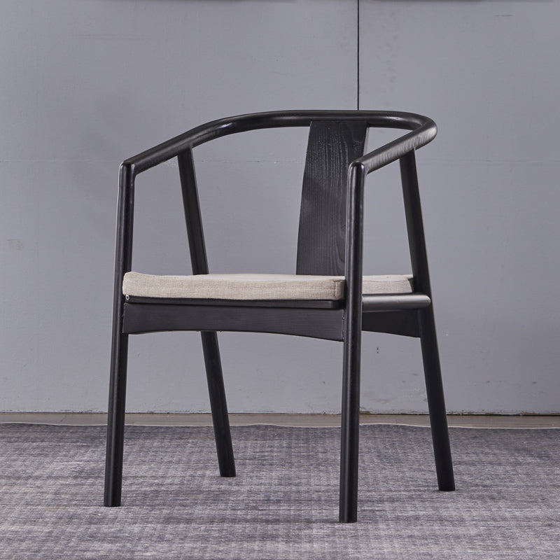 Sloped Arms Side Chair Fixed Back Lounge Chair for Living Room