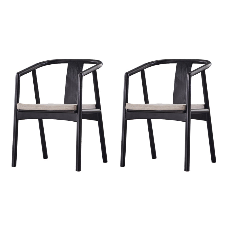 Sloped Arms Side Chair Fixed Back Lounge Chair for Living Room