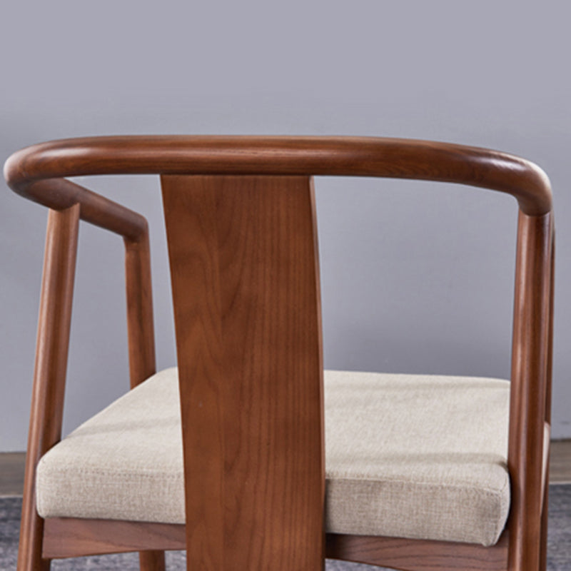 Sloped Arms Side Chair Fixed Back Lounge Chair for Living Room