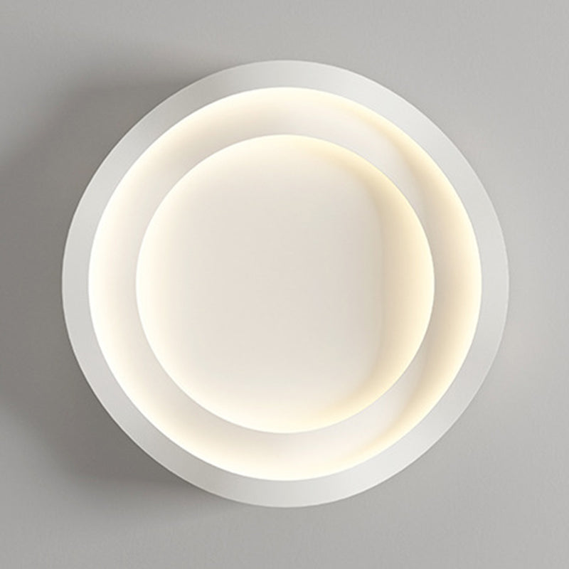 Modernism Flush Mount Metal Ceiling Mounted Fixture in White for Bedroom