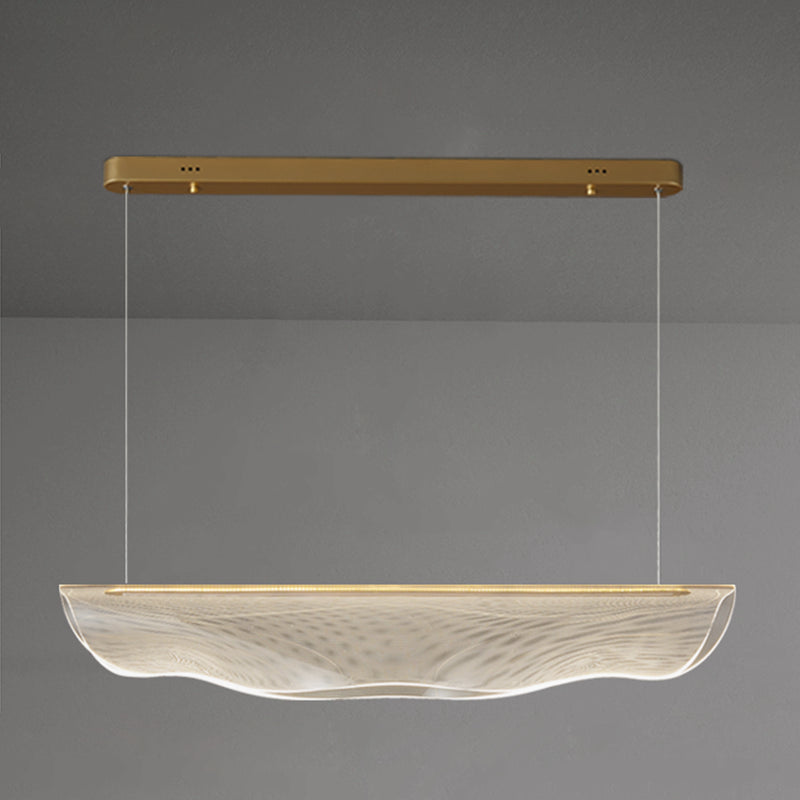 LED Island Lamp Modern Simple Island Hanging Light with Acrylic Shade for Dining Room