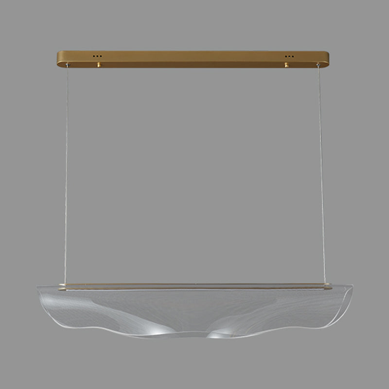LED Island Lamp Modern Simple Island Hanging Light with Acrylic Shade for Dining Room