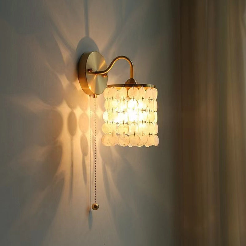 Modern Metal Wall Sconce Cylinder Shape Vanity Lamp for Bathroom