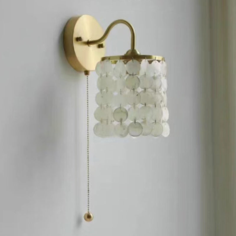 Modern Metal Wall Sconce Cylinder Shape Vanity Lamp for Bathroom