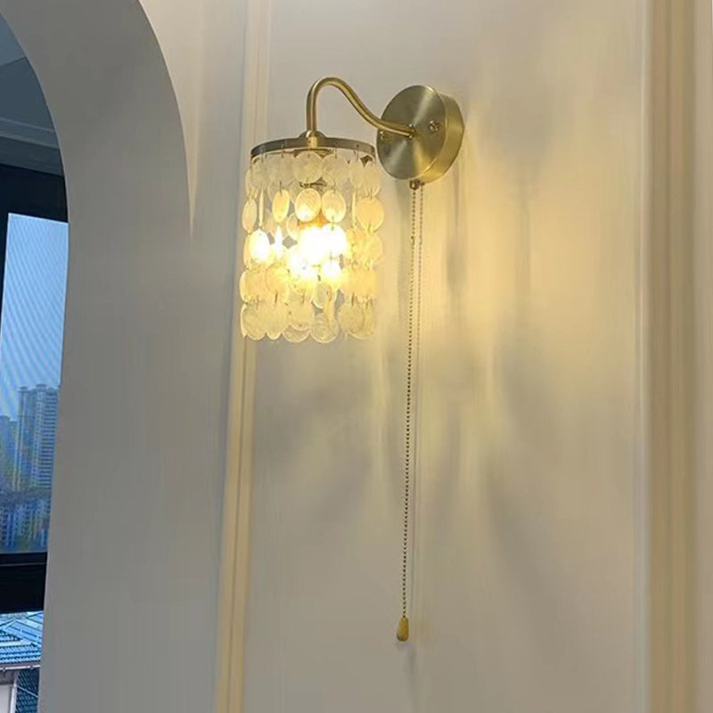 Modern Metal Wall Sconce Cylinder Shape Vanity Lamp for Bathroom