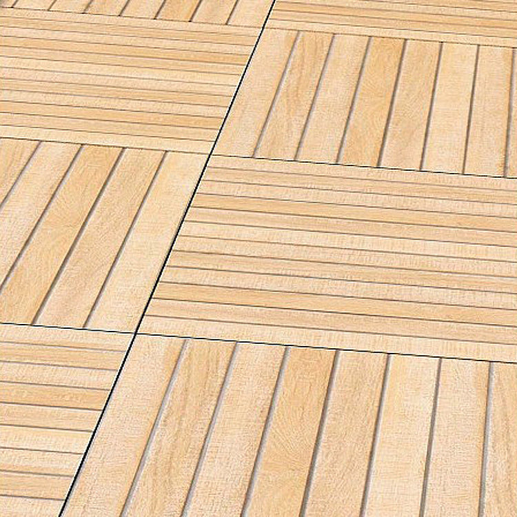 Outdoor Deck Tiles Composite Snapping Stripe Wooden Deck Tiles