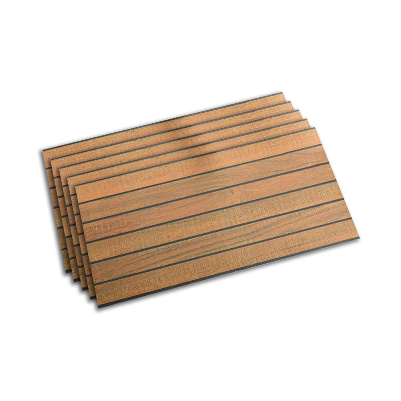 Outdoor Snapping Deck Tiles Striped Composite Wooden Deck Tiles