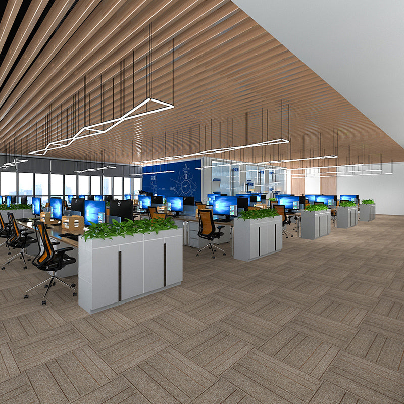 Modern Carpet Tiles Self Adhesive Multi Level Loop Fade Resistant Carpet Tile