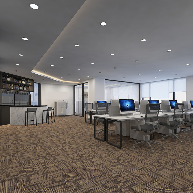 Modern Carpet Tiles Self Adhesive Multi Level Loop Fade Resistant Carpet Tile