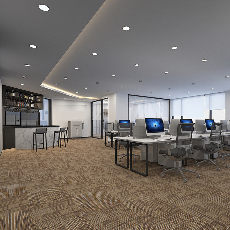 Modern Carpet Tiles Self Adhesive Multi Level Loop Fade Resistant Carpet Tile