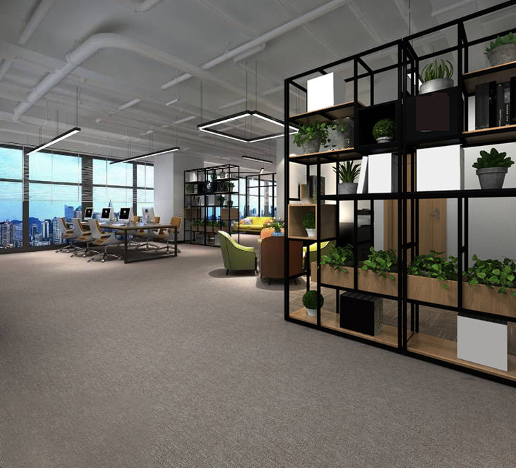 Modern Carpet Tiles Self Adhesive Multi Level Loop Fade Resistant Carpet Tile