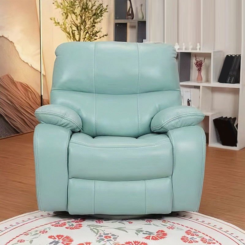 Wooden Frame Push Back Recliner Traditional Manual Recliner with Swivel Glider Base