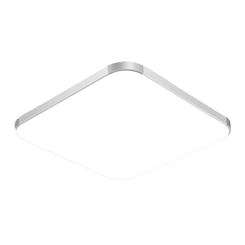 Silver Ceiling Light Fixture Modernism LED Flush Mount for Bedroom