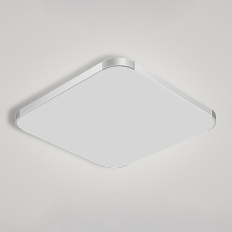 Silver Ceiling Light Fixture Modernism LED Flush Mount for Bedroom