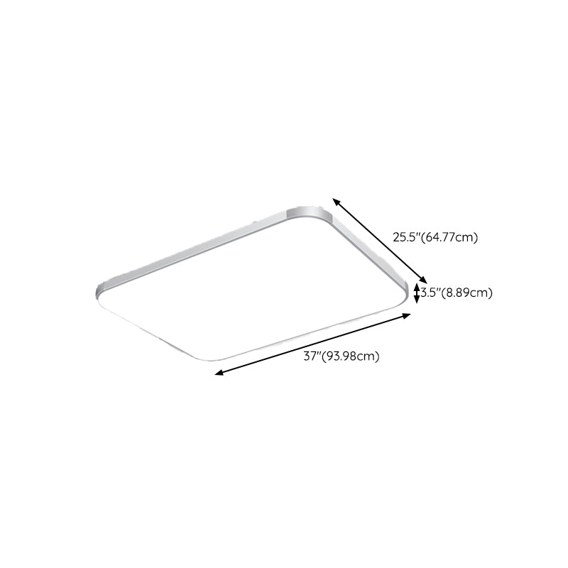 Silver Ceiling Light Fixture Modernism LED Flush Mount for Bedroom