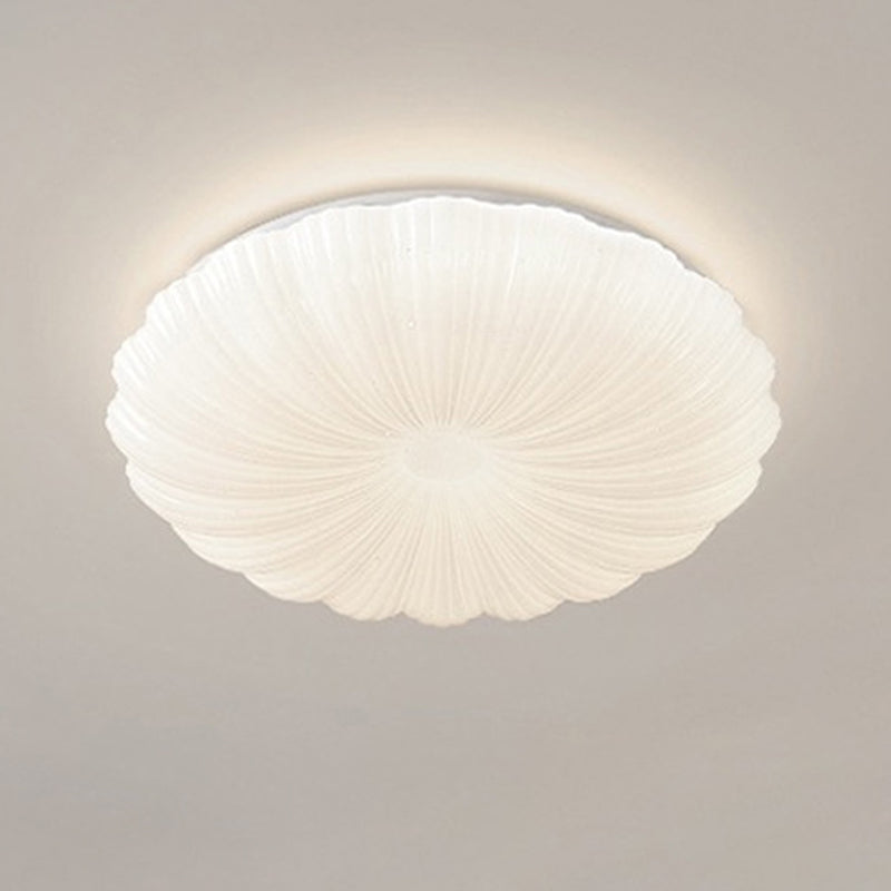 Metal Flush Mount Modern Circular Shape Ceiling Light with Acrylic Shade for Living Room