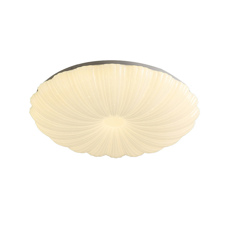 Metal Flush Mount Modern Circular Shape Ceiling Light with Acrylic Shade for Living Room