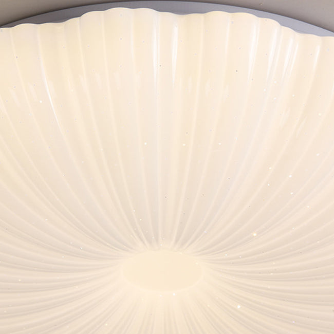 Metal Flush Mount Modern Circular Shape Ceiling Light with Acrylic Shade for Living Room