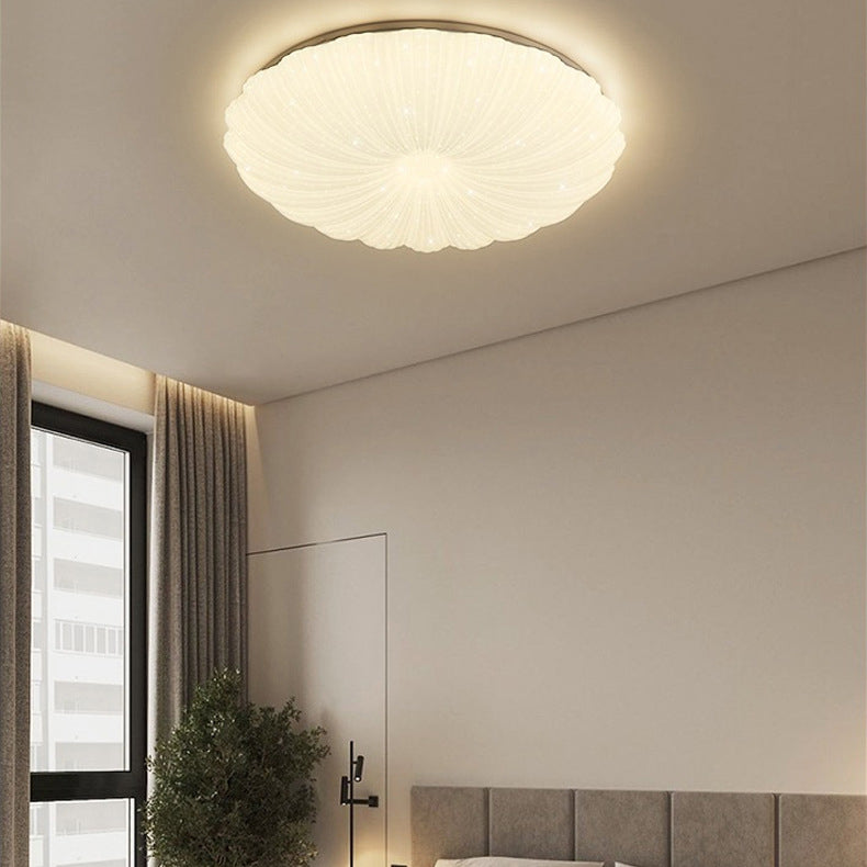 Metal Flush Mount Modern Circular Shape Ceiling Light with Acrylic Shade for Living Room