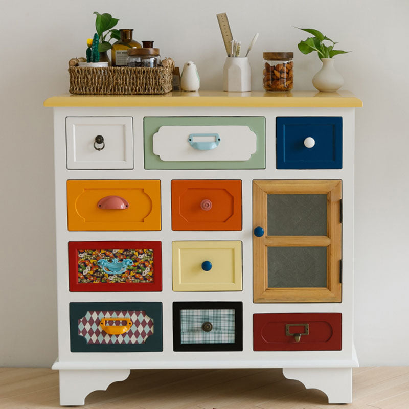 Coastal Style Dresser Manufactured Wood Storage Chest Dresser for Bedroom