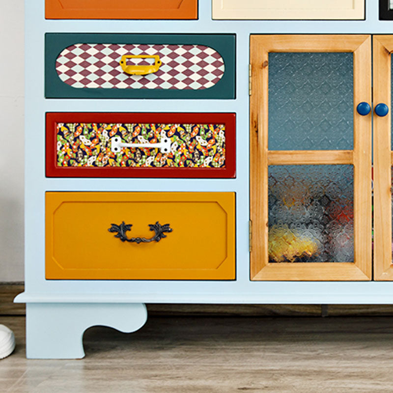 Coastal Style Dresser Manufactured Wood Storage Chest Dresser for Bedroom