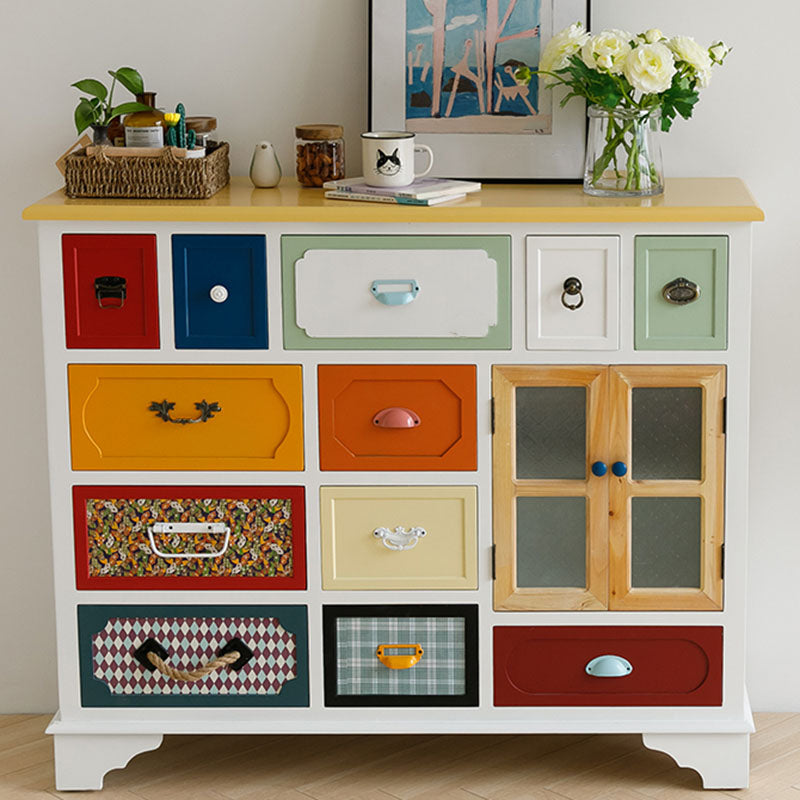 Coastal Style Dresser Manufactured Wood Storage Chest Dresser for Bedroom