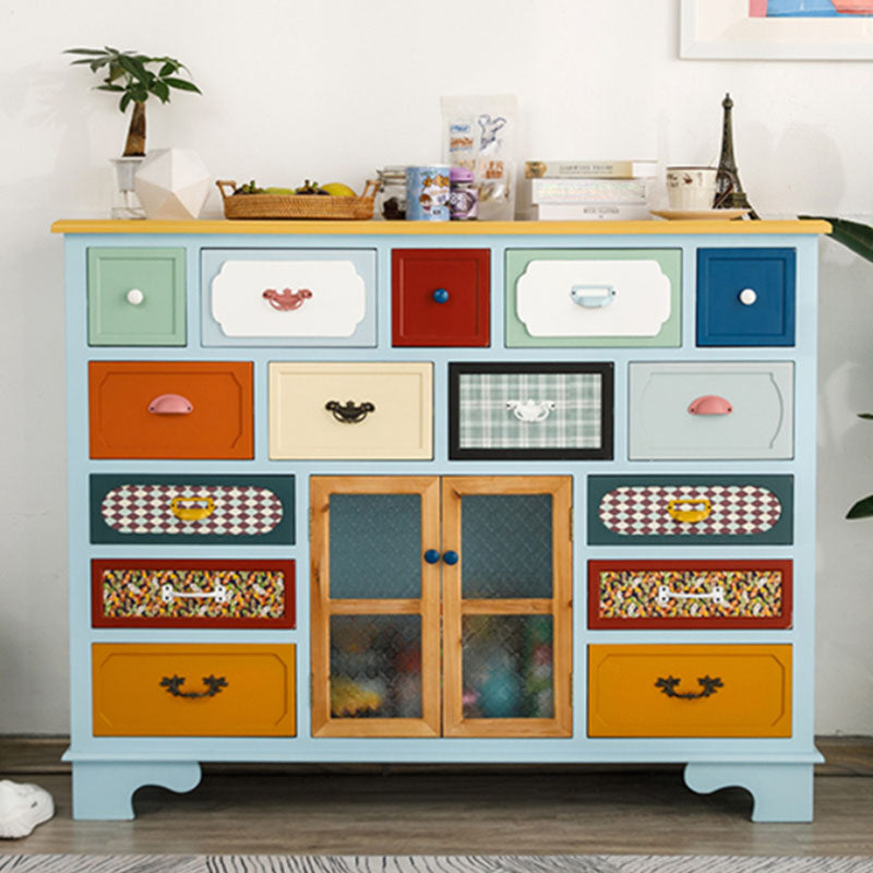 Coastal Style Dresser Manufactured Wood Storage Chest Dresser for Bedroom