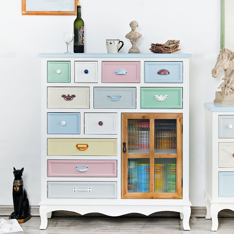 Coastal Style Dresser Manufactured Wood Storage Chest Dresser for Bedroom