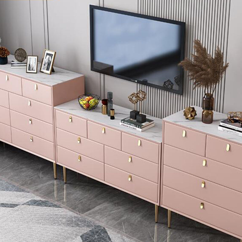 Classic Glam Storage Chest Stone Dresser with 5/6/7/9 Drawers