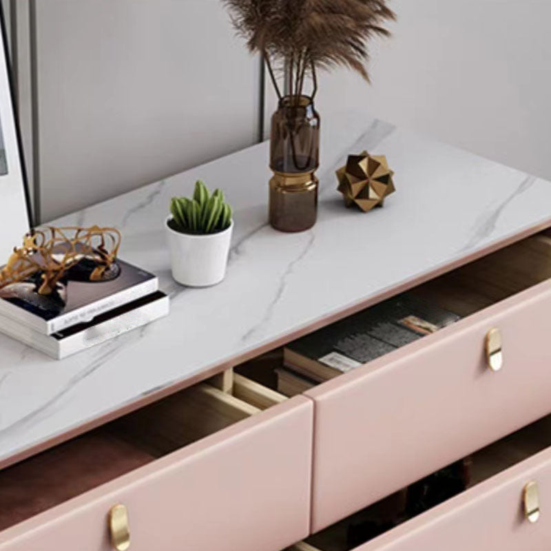 Classic Glam Storage Chest Stone Dresser with 5/6/7/9 Drawers