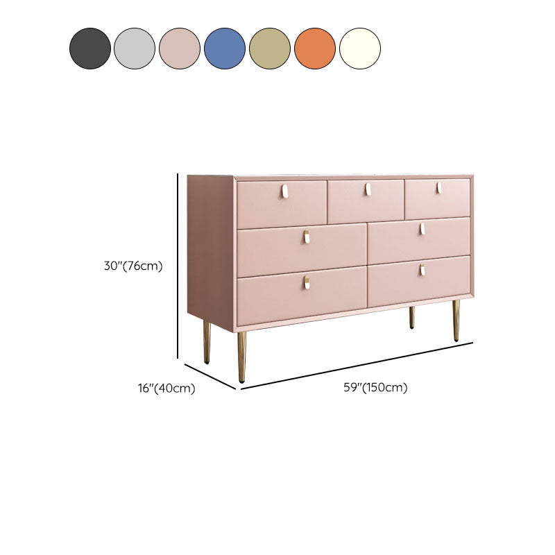 Classic Glam Storage Chest Stone Dresser with 5/6/7/9 Drawers