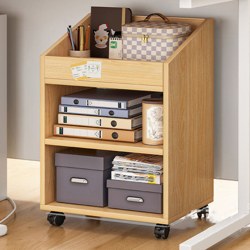 Engineered Wood Standard Bookcase Scandinavian Open Back Bookshelf
