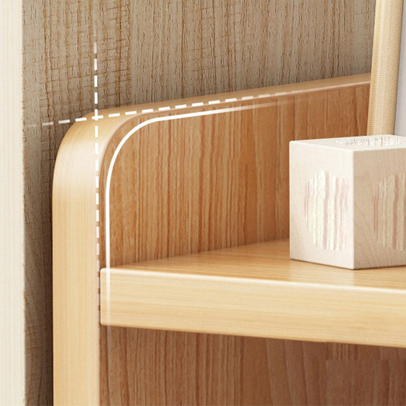 Engineered Wood Standard Bookcase Scandinavian Open Back Bookshelf