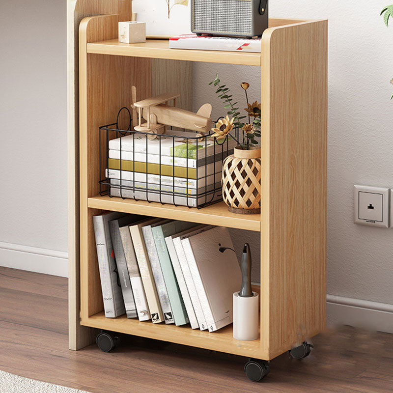 Engineered Wood Standard Bookcase Scandinavian Open Back Bookshelf