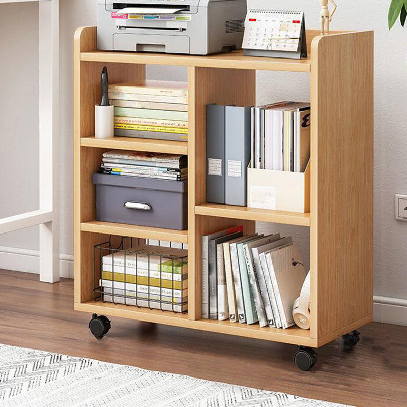 Engineered Wood Standard Bookcase Scandinavian Open Back Bookshelf