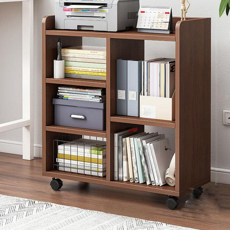 Engineered Wood Standard Bookcase Scandinavian Open Back Bookshelf