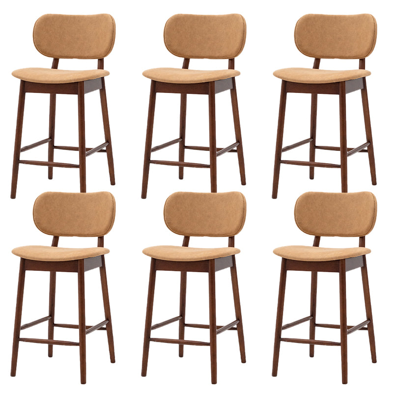 Modern Style Bar Stool Wooden Base Bar Stools for Dining Room