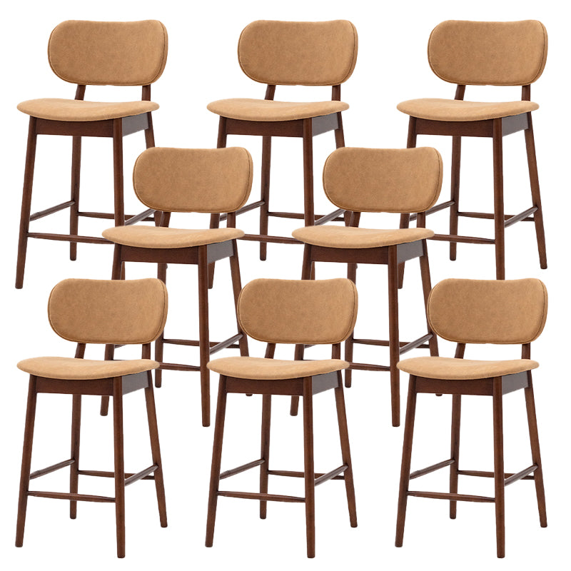 Modern Style Bar Stool Wooden Base Bar Stools for Dining Room