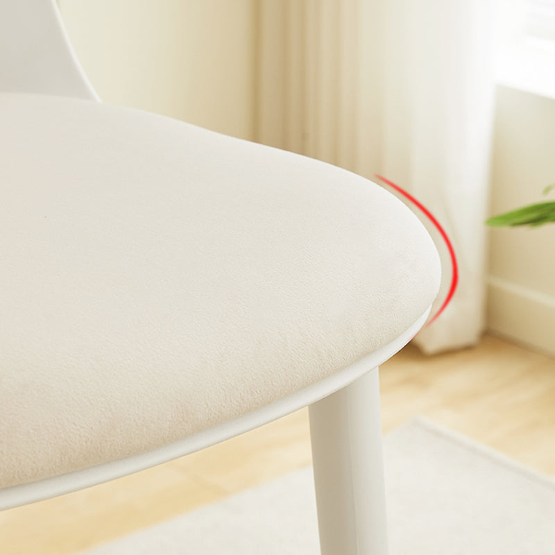 Modern Style Bar Stool Backrest Plastic Bar Stools for Dining Room