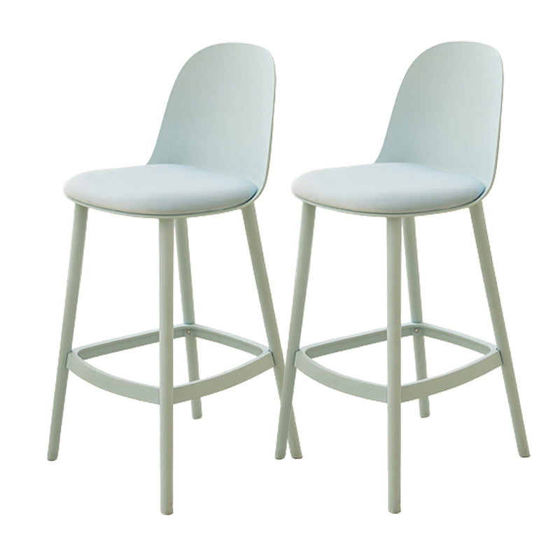 Modern Style Bar Stool Backrest Plastic Bar Stools for Dining Room