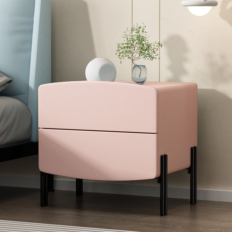 Contemporary Kids Nightstand Solid Wood Nightstands with Drawers